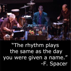 The rhythm plays