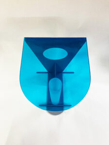 Blue End Table