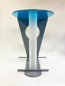 Blue End Table