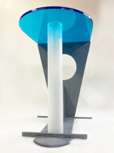 Blue End Table