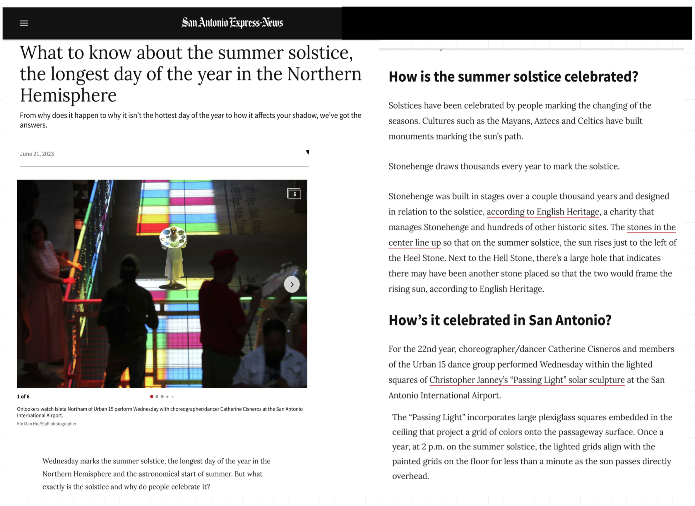 Article: Summer Solstice